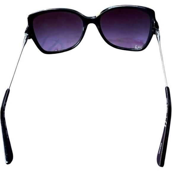 TORY BURCH Sunglasses TY 7094 Black Silver Cat Eye Squares Sunglasses 56[]18 135 - Picture 4 of 8